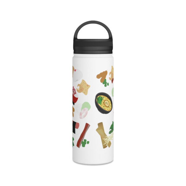 Water Bottle, 3 sizes, Stainless Steel with Handle Lid- Broke Da Mouth